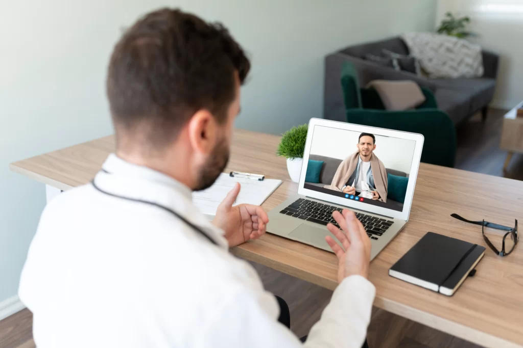 Online consultation with a provider